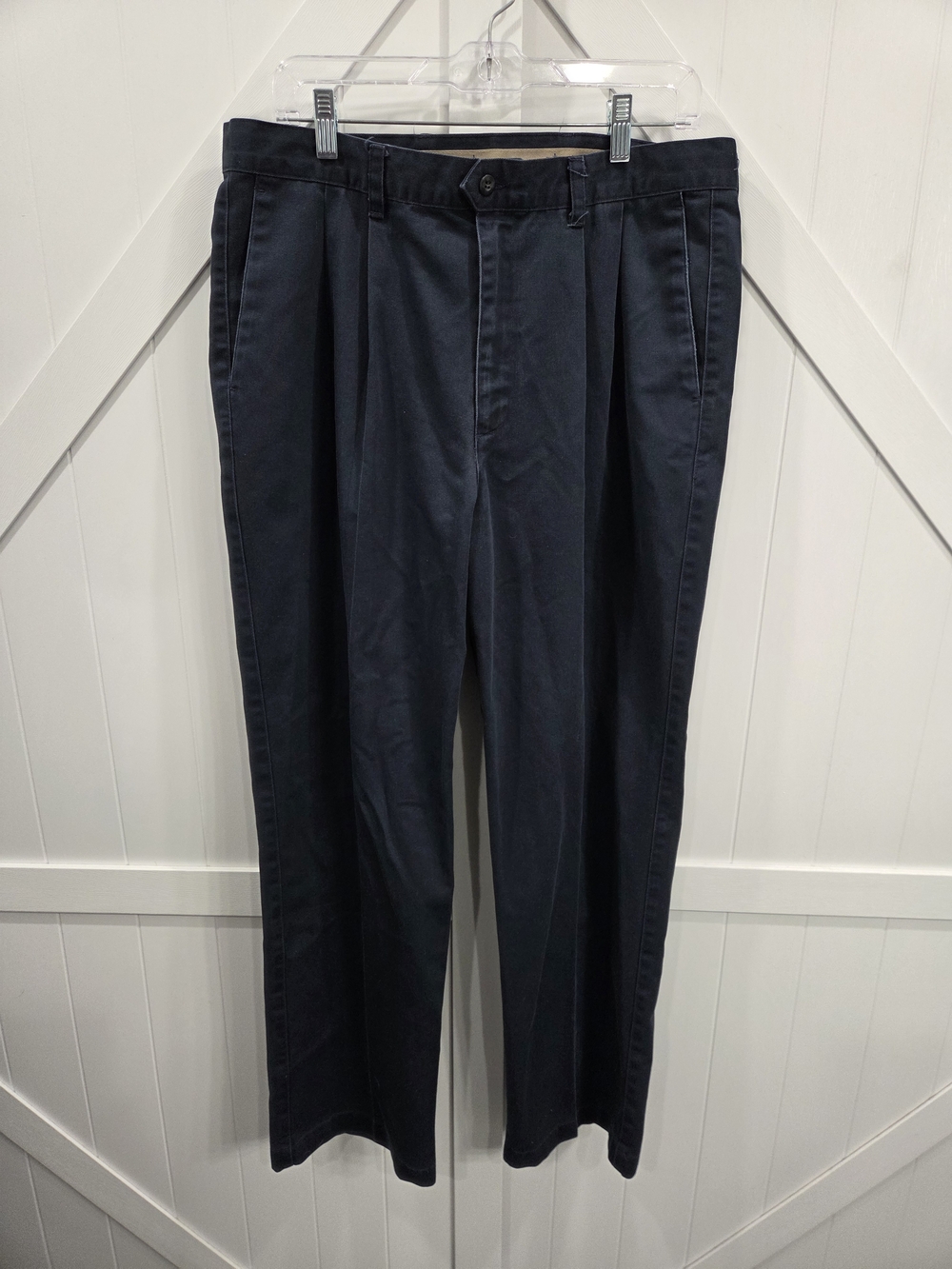 Dockers Navy Pleated Dress Pants